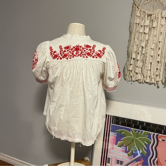 Free People gypsy style embroidered blouse - Picture 2 of 4
